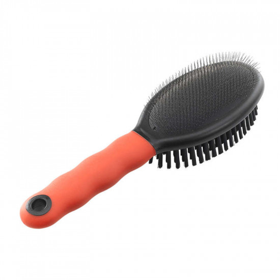 Ferplast (Ферпласт) GRO 5950 BRUSH DOUBLE - Двухсторонняя щетка-пуходерка для собак и кошек