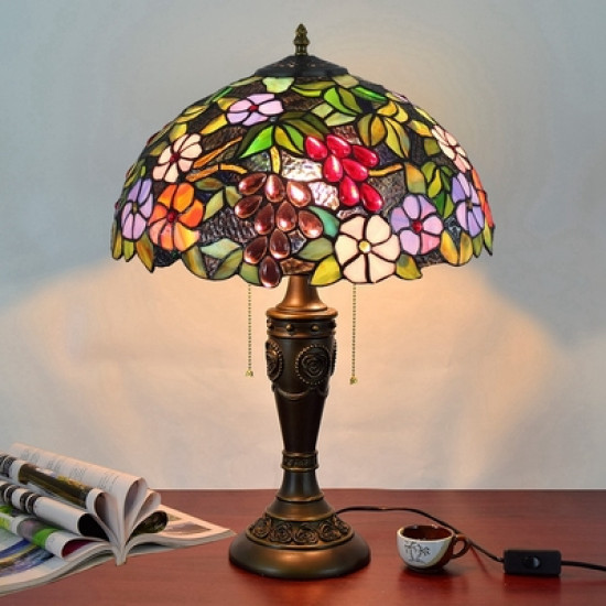 Tiffany Table Lamp,Bedside Lamp, Stained Glass Shade, Lamp Handmade,Bedside Lamp,Lamp sconced