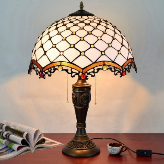 Tiffany Table Lamp,Bedside Lamp, Stained Glass Shade, Lamp Handmade,Bedside Lamp,Lamp sconced