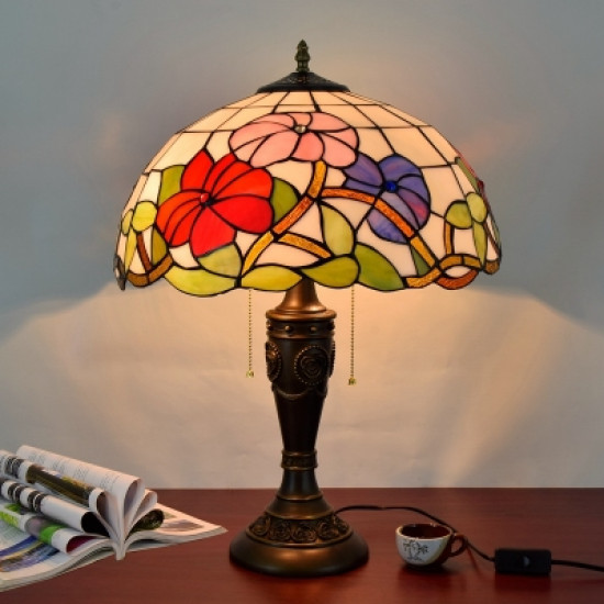 Tiffany Table Lamp,Bedside Lamp, Stained Glass Shade, Lamp Handmade,Bedside Lamp,Lamp sconced