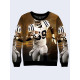 Mens 3D-print sweatshirt - American footballer. Long sleeve. Made in Ukraine.