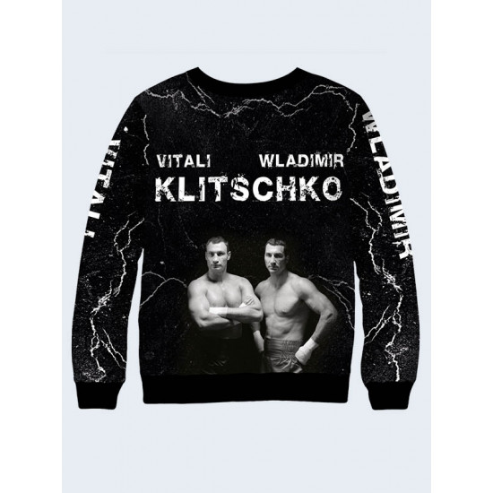 Mens 3D-print sweatshirt - Klitschko brothers. Made in Ukraine.