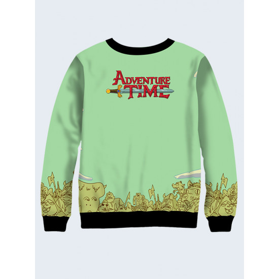 Mens 3D-print sweatshirt - Ahead to adventure. Long sleeve. Made in Ukraine.