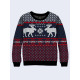 Mens 3D-print sweatshirt - Knits mooses. Long sleeve. Made in Ukraine.