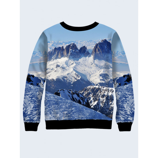 Mens 3D-print sweatshirt - Cherished dreams. Long sleeve. Made in Ukraine.