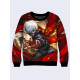 Mens 3D-print sweatshirt - Ken Kaneko, Anime. Long sleeve. Made in Ukraine.