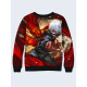 Mens 3D-print sweatshirt - Ken Kaneko, Anime. Long sleeve. Made in Ukraine.