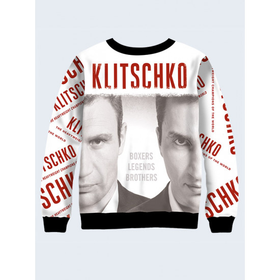 Mens 3D-print sweatshirt - Klitschko poster. Made in Ukraine.