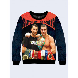 Mens 3D-print sweatshirt - Brothers Klitschko. Made in Ukraine.