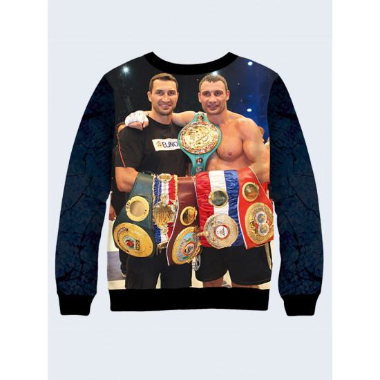 Mens 3D-print sweatshirt - Brothers Klitschko. Made in Ukraine.