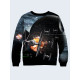 Mens 3D-print sweatshirt - Space fighter, Star Wars. Long sleeve. Made in Ukraine.