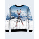 Mens 3D-print sweatshirt - Adventure in the mountains. Long sleeve. Made in Ukraine.