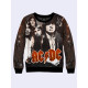 Mens 3D-print sweatshirt - Rock Band AC/DC. Long sleeve. Made in Ukraine.