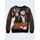 Mens 3D-print sweatshirt - Rock Band AC/DC. Long sleeve. Made in Ukraine.