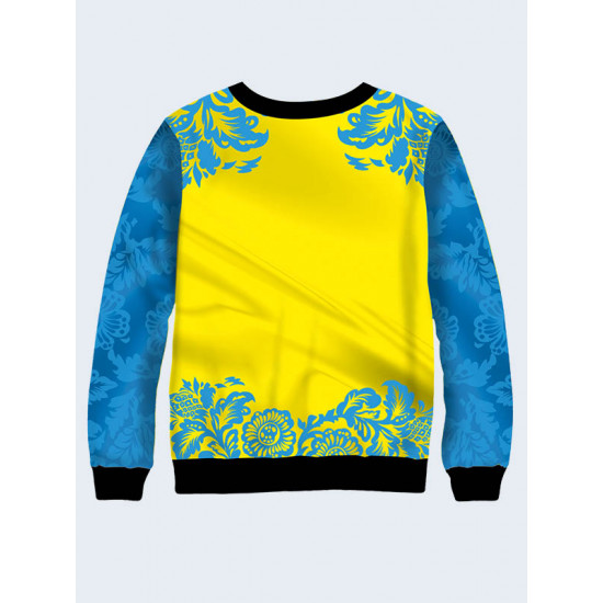 Mens 3D-print sweatshirt - Emblem of Ukraine. Made in Ukraine.