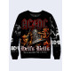 Mens 3D-print sweatshirt - ACDC, Hells Bells. Long sleeve. Made in Ukraine.