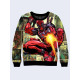 Mens 3D-print sweatshirt - Deadpool Marvel. Long sleeve. Made in Ukraine.