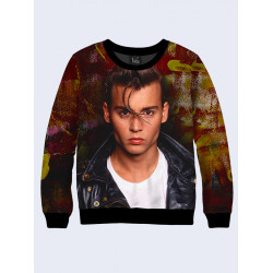 Mens 3D-print sweatshirt - Wade Walker, Film Cry-Baby. Long sleeve. Made in Ukraine.