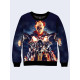 Mens 3D-print sweatshirt - Film Ghost Rider. Long sleeve. Made in Ukraine.