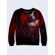 Mens 3D-print sweatshirt - Queen of Pain. Long sleeve. Made in Ukraine.