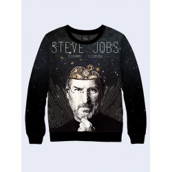 Mens 3D-print sweatshirt - Steve Jobs. Made in Ukraine.