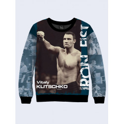 Mens 3D-print sweatshirt. Ukrainian boxer - Vitali Klitschko. Made in Ukraine.