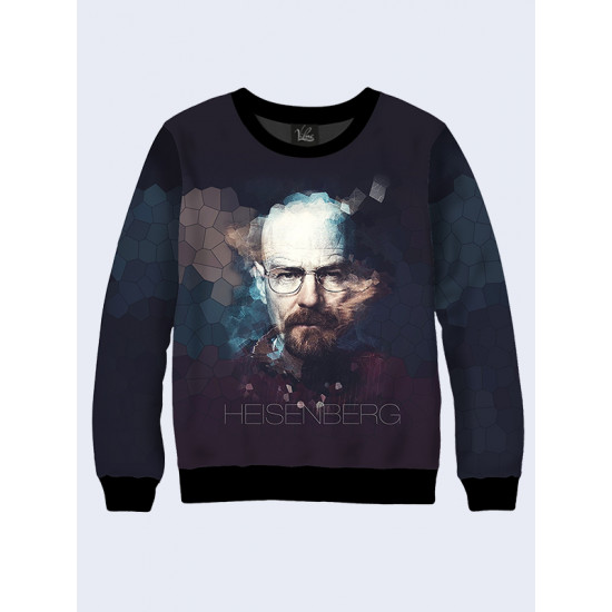 Mens 3D-print sweatshirt - Walter White. Long sleeve. Made in Ukraine.