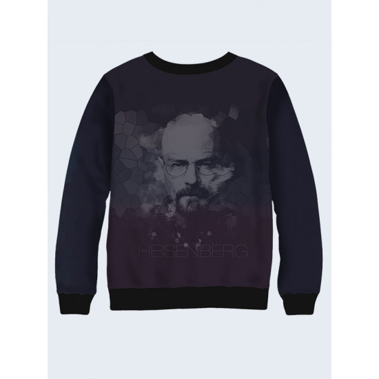 Mens 3D-print sweatshirt - Walter White. Long sleeve. Made in Ukraine.