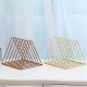 Nordic triangle simple wrought iron desktop storage rack shelf file magazine Bookend office rack Stationery Organizer Holder