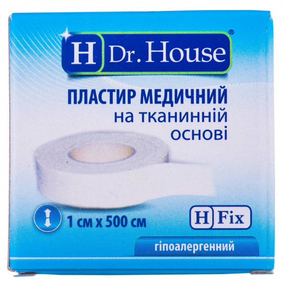 The plaster of Dr. House (Doctor House) medical on a woven basis paper packing the size is 1 cm x 500 cm 1 pieces