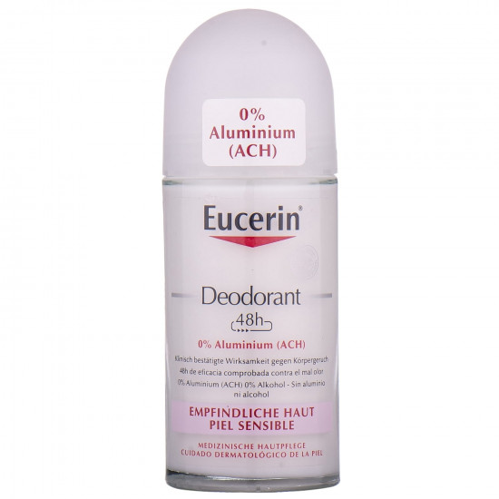 Deodorant roller for a body of EUCERIN (Yutserin) Without aluminum for sensitive skin of 50 ml