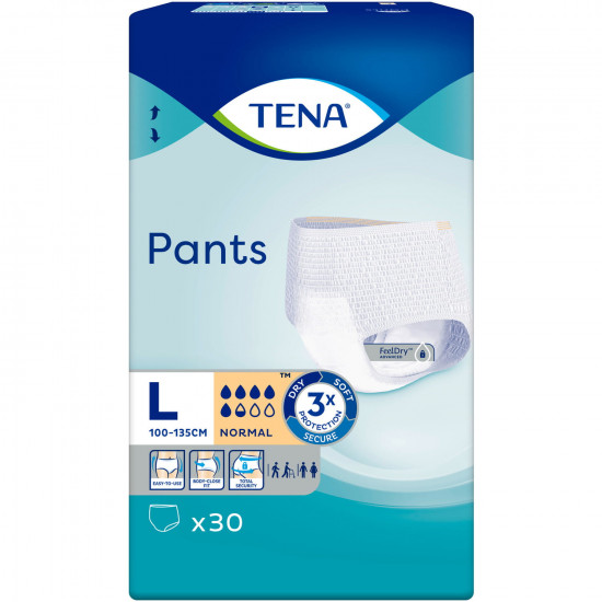 Diapers pants for adult TENA of Pants Normal Large (Normal ladzh) 30 pieces of NEW