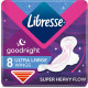 Sanitary pads female LIBRESSE Ultra Large Goodnight (Ultra lardzh gudnayt) 8 pieces