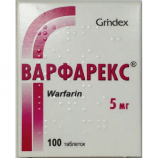 Varfarex tab. of 5 mg No. 100