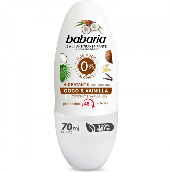 Antiperspirant deodorant of BABARIA (Babariya) coco and vanilla of 70 ml