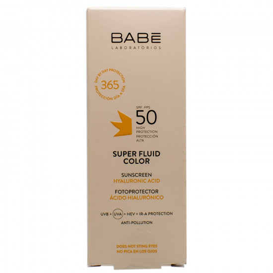 Fluid of super BB for the person BABE LABORATORIOS (Woman Laboratorios) sun-protection tinting all-type skin with ml SPF 50 50