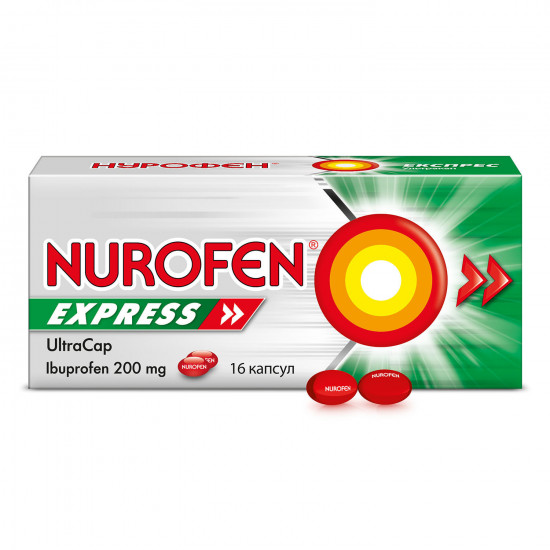 Nurofen Express Ultracap kaps. 200 mg No. 16