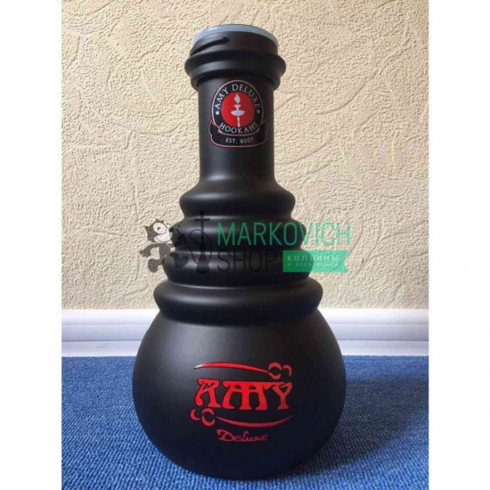 Flask for a hookah of Amy Deluxe (Amy Delux) 690 (on clique) black opaque