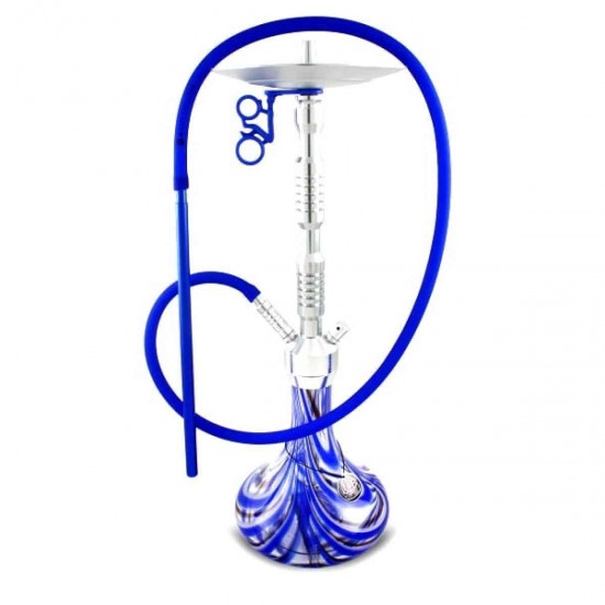 Hookah of Amy Deluxe 073.01 (Amy Delux) of Alu Sierra silvery-blue AOALU - BU