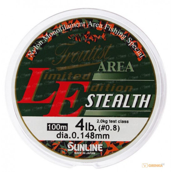 Ліска Sunline Troutist Area LE Stealth 100m #08/0,148mm 2кг