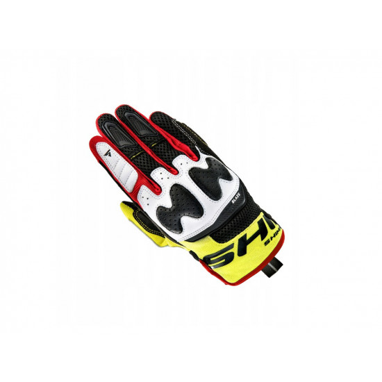 Мотоперчатки Shima Blaze White-Black-Yellow-Red