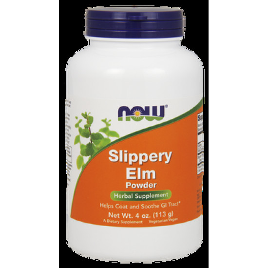 Скользкий вяз (Slippery Elm), Now Foods, порошок, 113 г, 9372
  