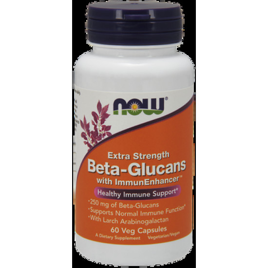 Бета глюкан, Beta-Glucans, Now Foods, 250 мг, 60 капсул, 11011
  