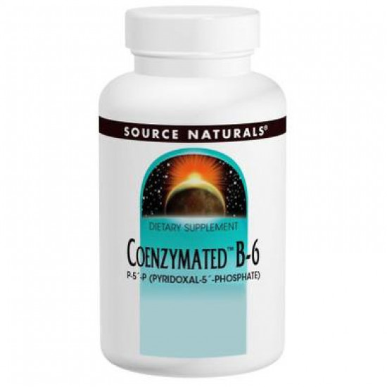 Витамин В6, Coenzymated B-6, Source Naturals, коэнзимный, 100 мг, 60 таблеток, 16856
  