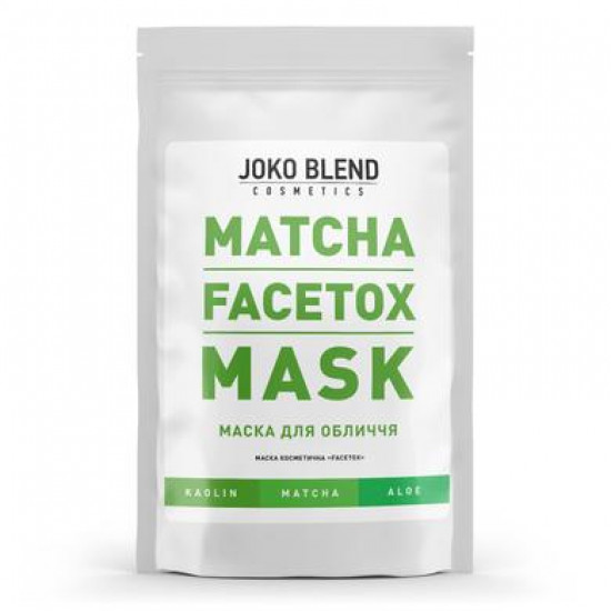 Facial mask Matcha Facetox Mask, Joko Blend, 100 gr 218, 32678 .. Discounts, promotions, 100% original products. Delivery worldwide, free shipping, peace, health, cosmetics, fitness