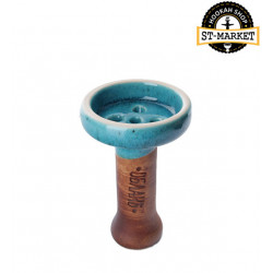 Bowl for a hookah Black Classic Cloud - color blue