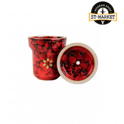 Bowl for Solaris Eva hookah - color red