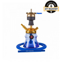 AMY DELUXE hookah - 094.03 Alu Sphere Bag - color gold-blue