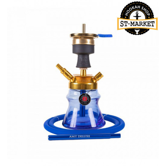 AMY DELUXE hookah - 094.03 Alu Sphere Bag - color gold-blue