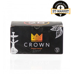 Coconut coal for Crown hookah (cube of 25 mm), 1 kg